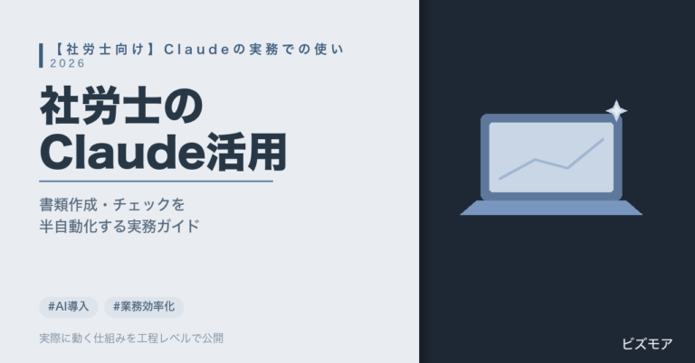 社労士のClaude活用｜就業規則・36協定などの書類作成とチェックを半自動化する方法【2026年版】