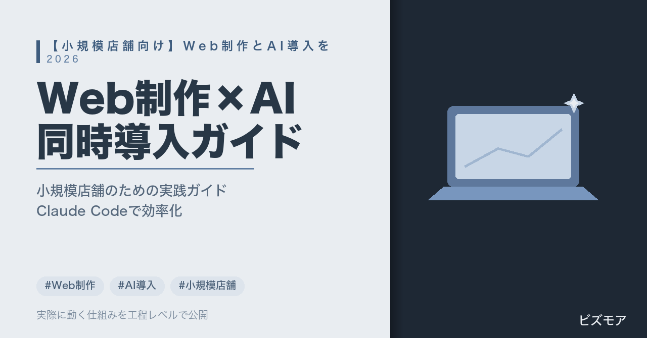 小規模店舗のWeb制作×AI導入｜Claude Codeで予約対応・FAQ作成を同時に効率化する方法【費用目安つき】