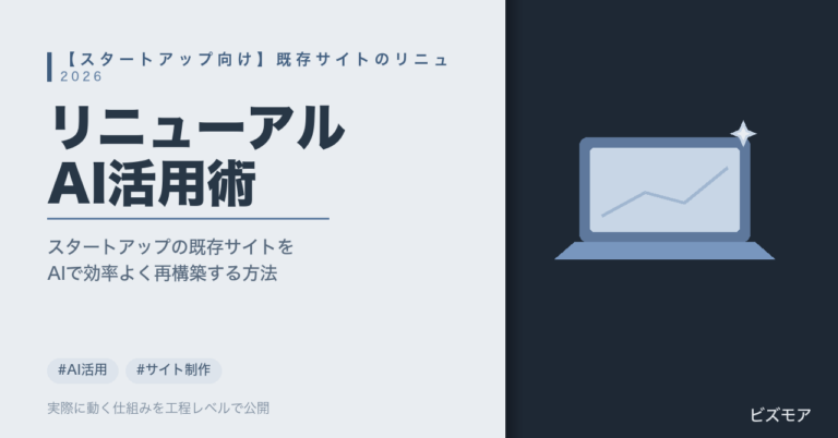 スタートアップのサイトリニューアル｜Claude Codeでコンテンツ移行・構築を効率化する方法【費用目安】