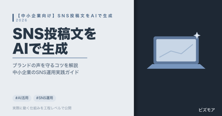 中小企業のSNS運用｜ChatGPT・Claudeで投稿文作成・品質チェックを半自動化するコツ【始め方と費用】