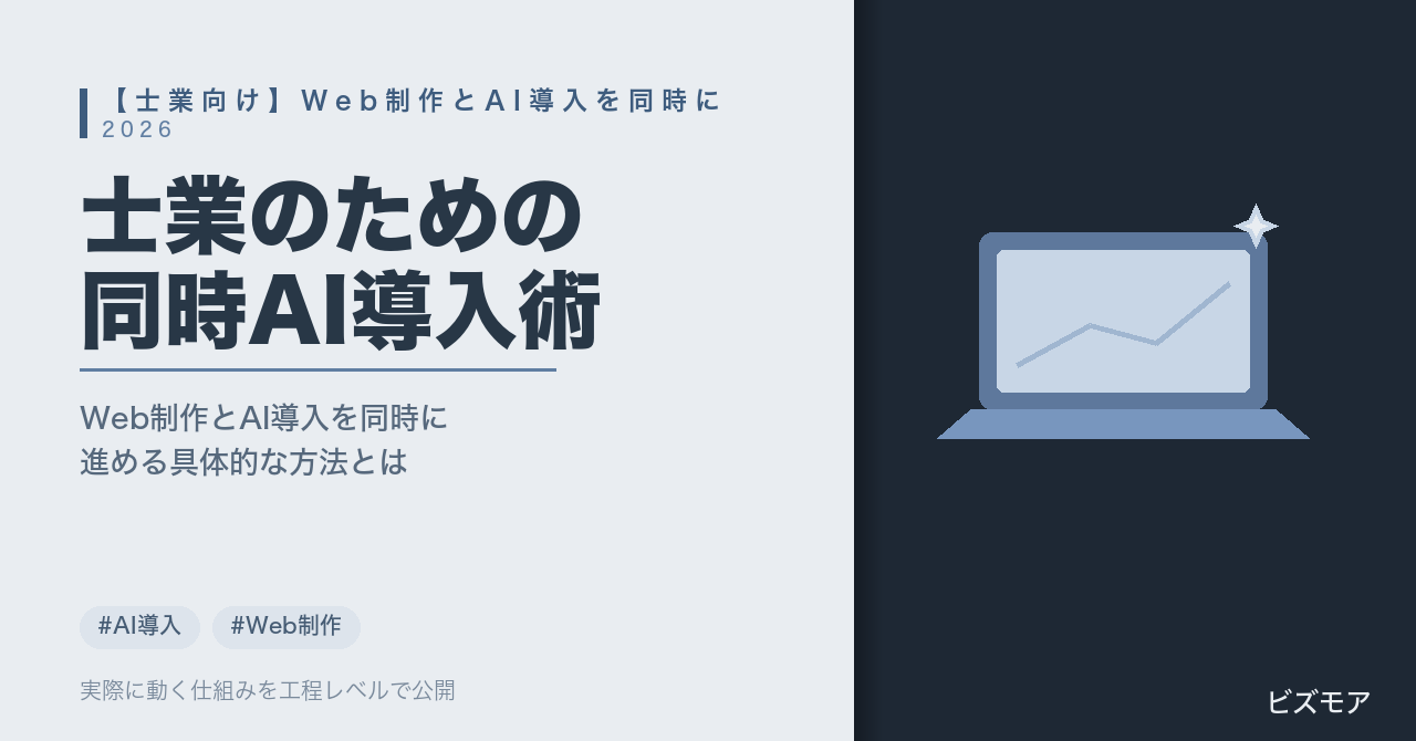 士業のWeb制作×AI導入｜Claude CodeでHP再構築と問い合わせ対応を同時効率化する方法【進め方3ステップ】