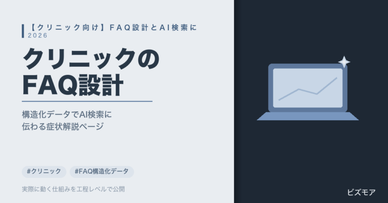 クリニックのFAQ設計｜ChatGPT・Claudeで質問抽出・症状解説の下書きを半自動化する方法【構造化データ例】